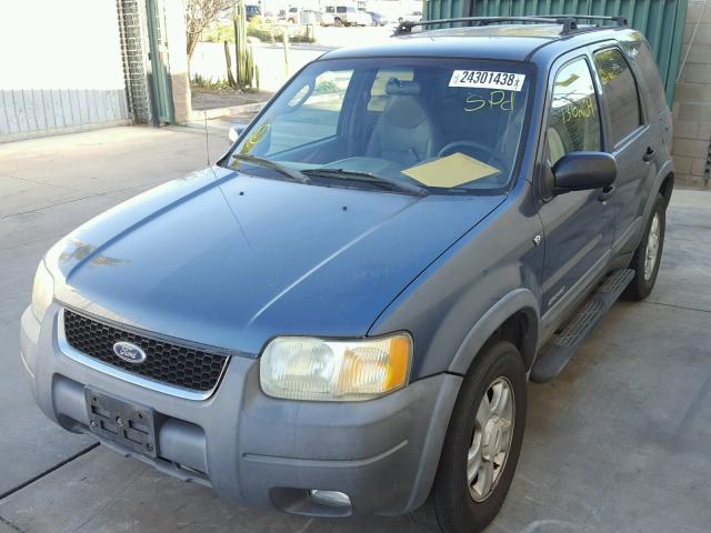 1FMCU03161KB81760 - 2001 FORD ESCAPE XLT BLUE photo 2