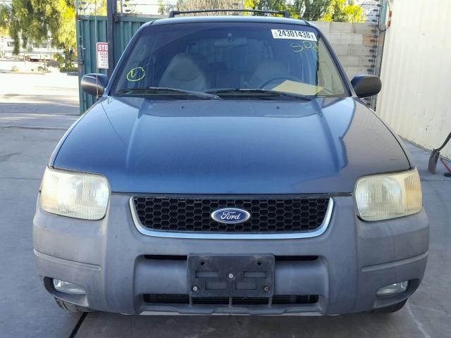 1FMCU03161KB81760 - 2001 FORD ESCAPE XLT BLUE photo 9