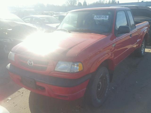 4F4YR16U31TM21615 - 2001 MAZDA B3000 CAB RED photo 2