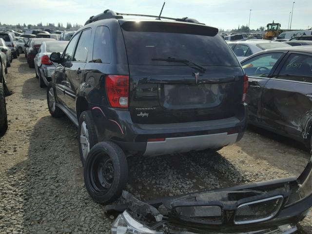 2CKDL33F186344345 - 2008 PONTIAC TORRENT BLACK photo 3