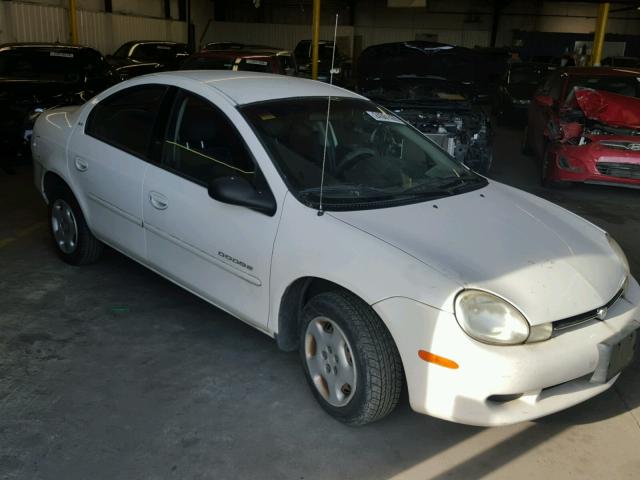 1B3ES46C21D271758 - 2001 DODGE NEON SE WHITE photo 1