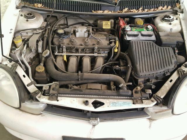 1B3ES46C21D271758 - 2001 DODGE NEON SE WHITE photo 7