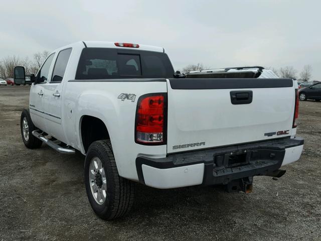 1GT125EGXEF166855 - 2014 GMC SIERRA K25 WHITE photo 3