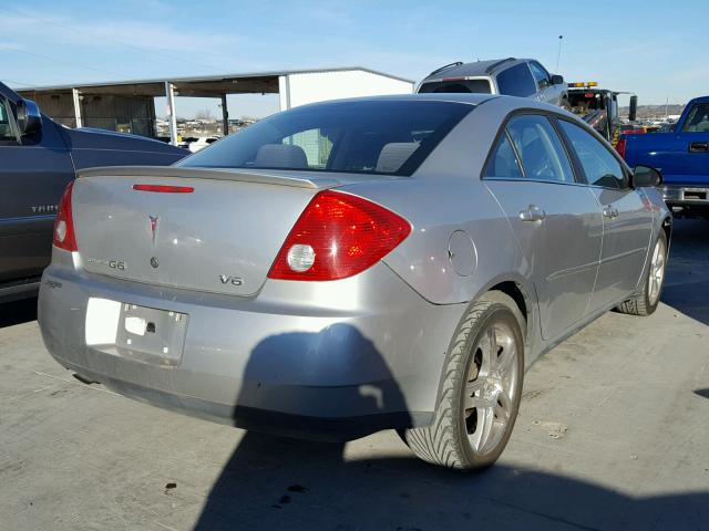 1G2ZG58N674101678 - 2007 PONTIAC G6 BASE SILVER photo 4