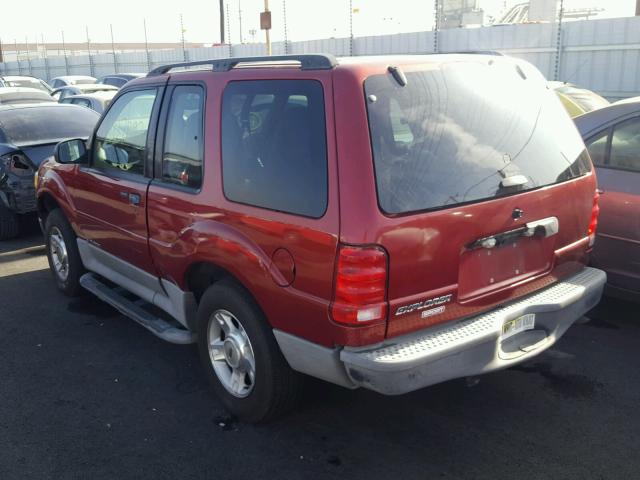 1FMCU60E22UC56339 - 2002 FORD EXPLORER S RED photo 3