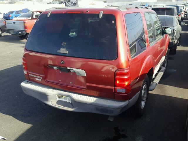 1FMCU60E22UC56339 - 2002 FORD EXPLORER S RED photo 4