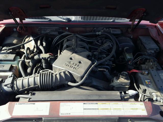 1FMCU60E22UC56339 - 2002 FORD EXPLORER S RED photo 7