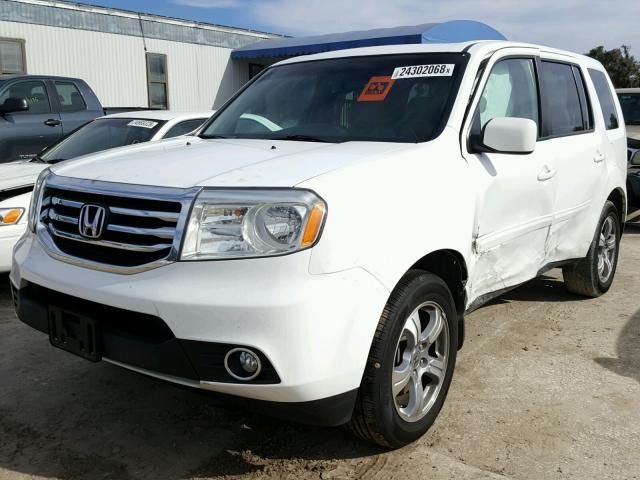 5FNYF4H50CB049360 - 2012 HONDA PILOT EXL WHITE photo 2