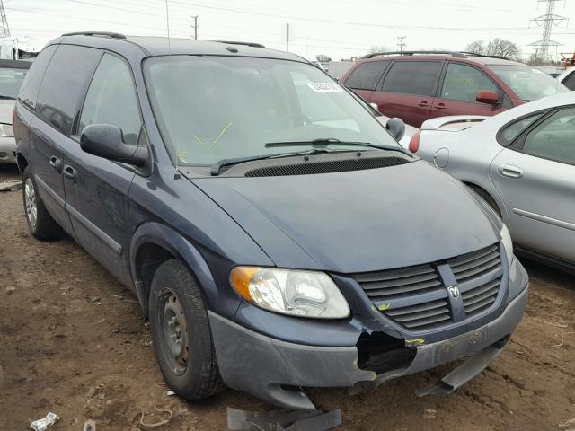 1D4GP25E67B258518 - 2007 DODGE CARAVAN SE BLUE photo 1