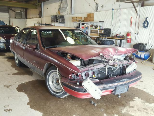 1G1BN53E2MW113636 - 1991 CHEVROLET CAPRICE CL BURGUNDY photo 1