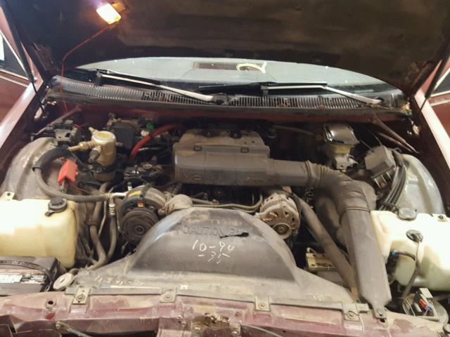 1G1BN53E2MW113636 - 1991 CHEVROLET CAPRICE CL ბურგუნდია ფოტო 7