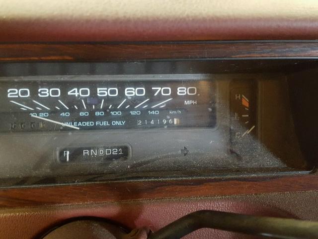 1G1BN53E2MW113636 - 1991 CHEVROLET CAPRICE CL ბურგუნდია ფოტო 8