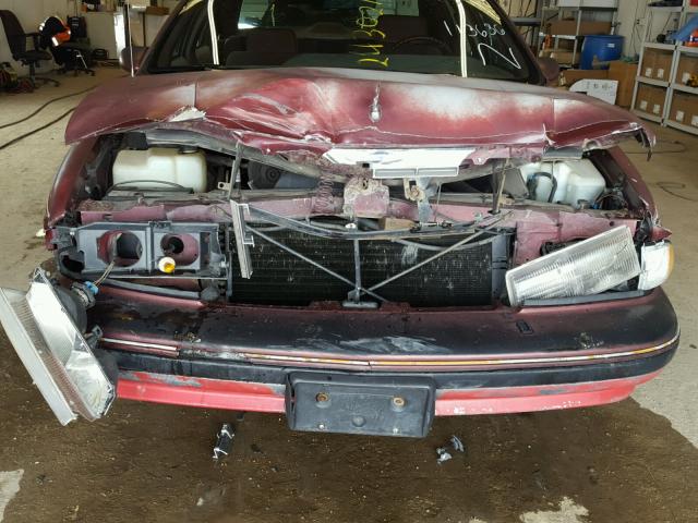 1G1BN53E2MW113636 - 1991 CHEVROLET CAPRICE CL ბურგუნდია ფოტო 9