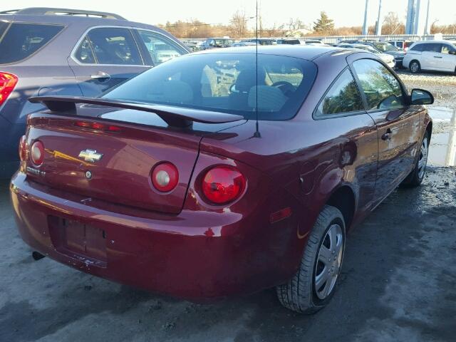 1G1AL15FX77289333 - 2007 CHEVROLET COBALT LT BURGUNDY photo 4