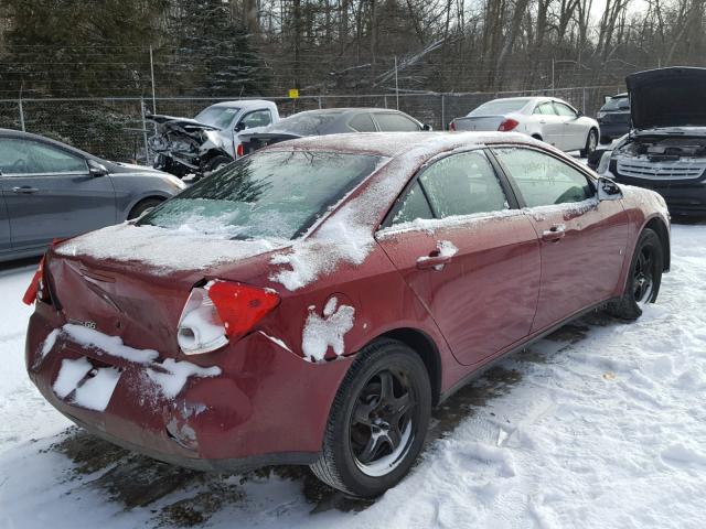 1G2ZG57B294171107 - 2009 PONTIAC G6 RED photo 4