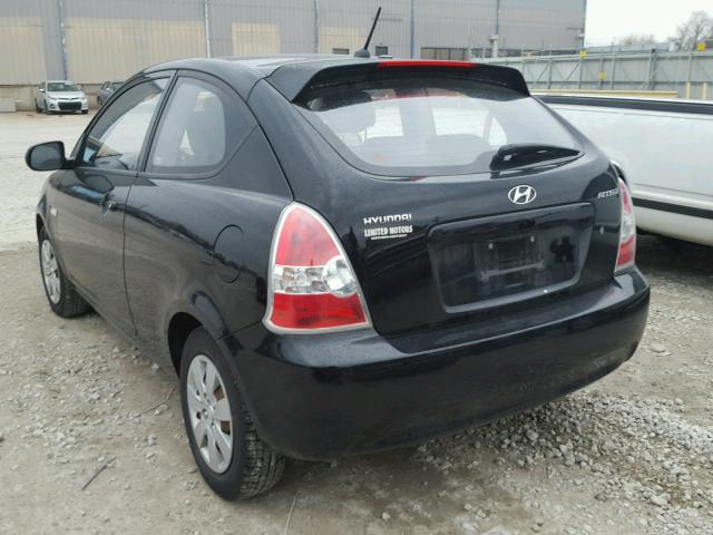 KMHCM3ACXAU162963 - 2010 HYUNDAI ACCENT BLU BLACK photo 3