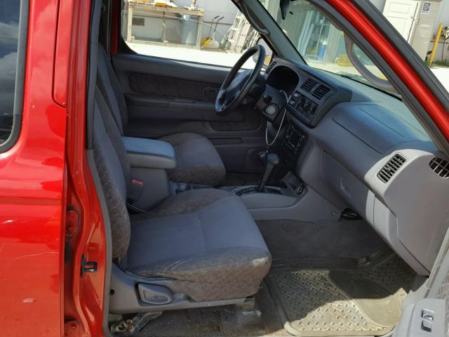 5N1ED28Y2YC521906 - 2000 NISSAN XTERRA XE RED photo 5