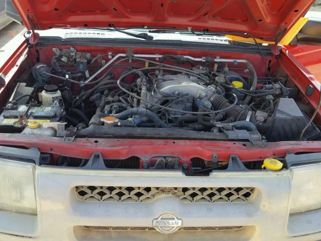 5N1ED28Y2YC521906 - 2000 NISSAN XTERRA XE RED photo 7