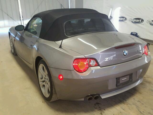 4USBT53473LT24569 - 2003 BMW Z4 3.0 GRAY photo 3