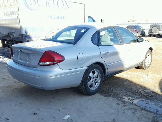 1FAFP53U47A215327 - 2007 FORD TAURUS SE SILVER photo 4