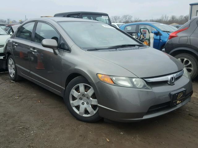 1HGFA165X8L025788 - 2008 HONDA CIVIC LX GRAY photo 1