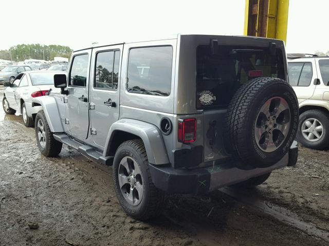 1C4BJWEG5HL666327 - 2017 JEEP WRANGLER U SILVER photo 3