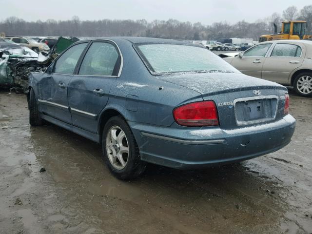 KMHWF35H75A172998 - 2005 HYUNDAI SONATA GLS BLUE photo 3