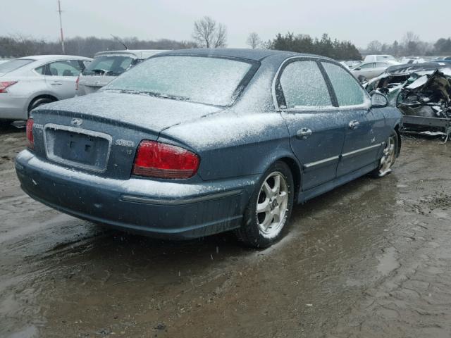 KMHWF35H75A172998 - 2005 HYUNDAI SONATA GLS BLUE photo 4