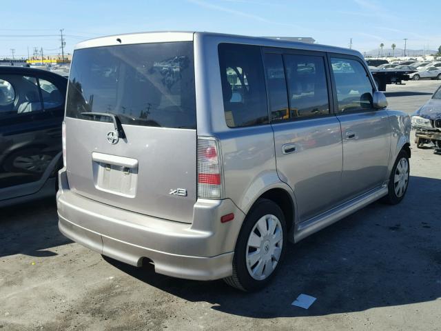 JTLKT324164060571 - 2006 TOYOTA SCION XB SILVER photo 4