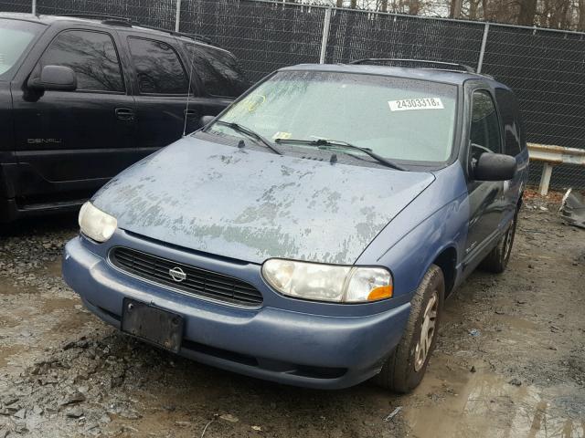 4N2XN11T5YD817187 - 2000 NISSAN QUEST SE BLUE photo 2