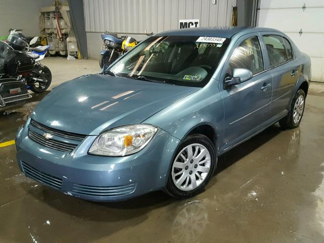 1G1AD5F51A7170782 - 2010 CHEVROLET COBALT 1LT BLUE photo 2