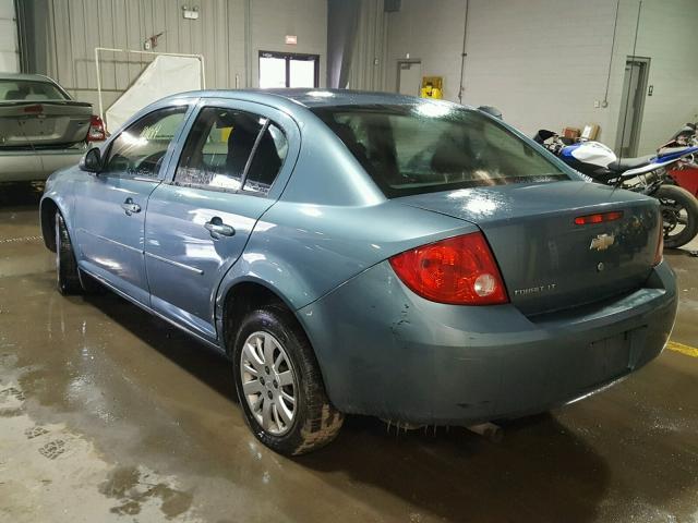 1G1AD5F51A7170782 - 2010 CHEVROLET COBALT 1LT BLUE photo 3