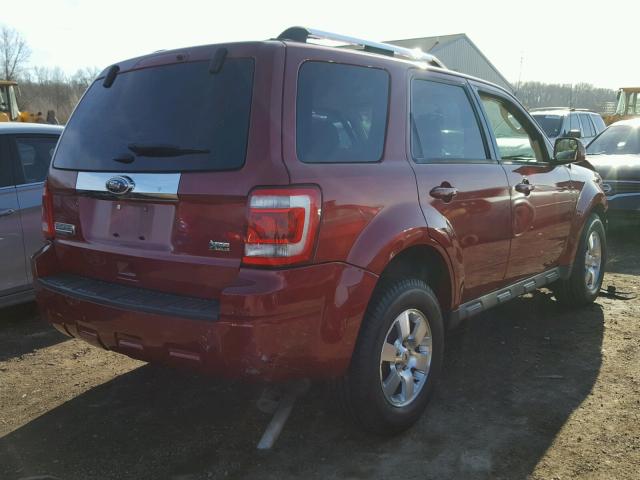 1FMCU0EG0CKC48938 - 2012 FORD ESCAPE LIM RED photo 4