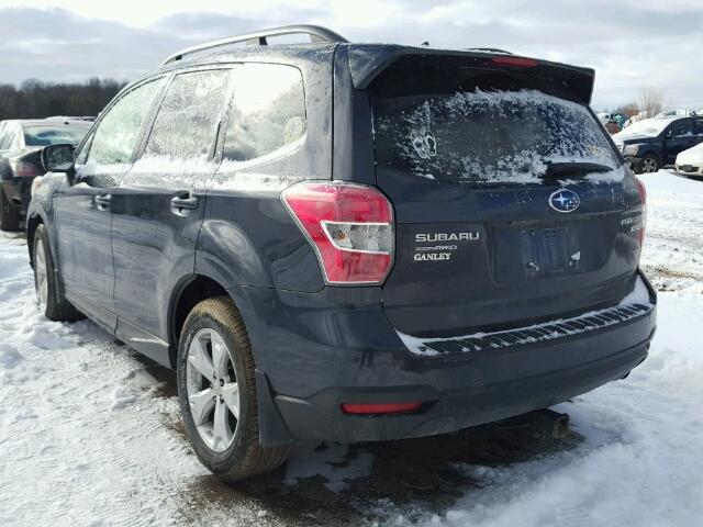 JF2SJARC9FH404662 - 2015 SUBARU FORESTER 2 CHARCOAL photo 3
