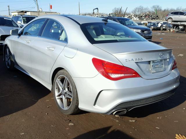 WDDSJ4EB6EN040591 - 2014 MERCEDES-BENZ CLA 250 SILVER photo 3