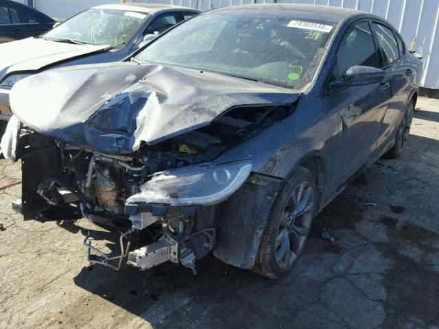 1C3CCCDG2FN523470 - 2015 CHRYSLER 200 S GRAY photo 2