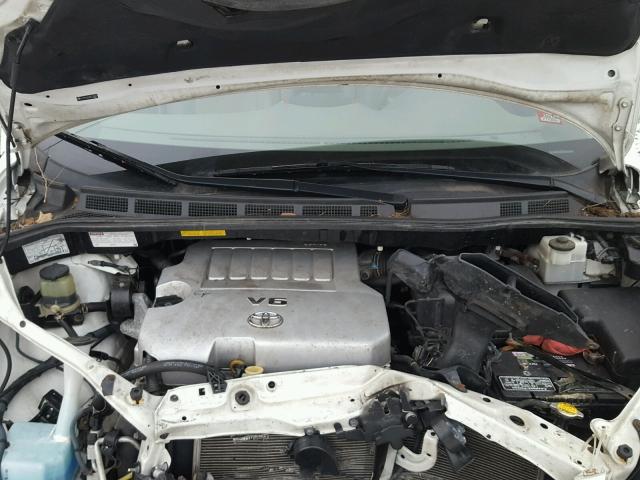 5TDYK4CC9AS338070 - 2010 TOYOTA SIENNA XLE WHITE photo 7