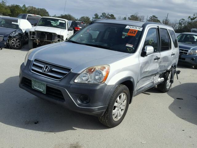 SHSRD78876U423045 - 2006 HONDA CR-V EX SILVER photo 2