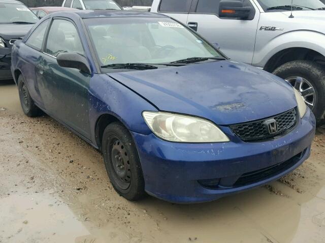 1HGEM22514L037059 - 2004 HONDA CIVIC LX BLUE photo 1