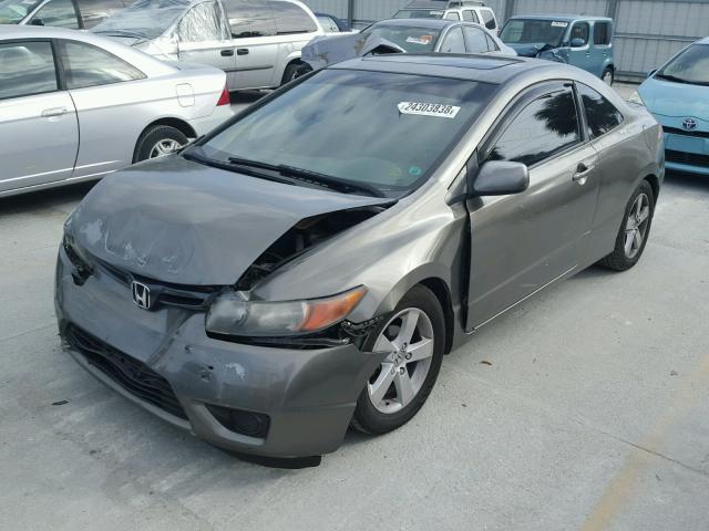 2HGFG12928H573725 - 2008 HONDA CIVIC EXL GRAY photo 2