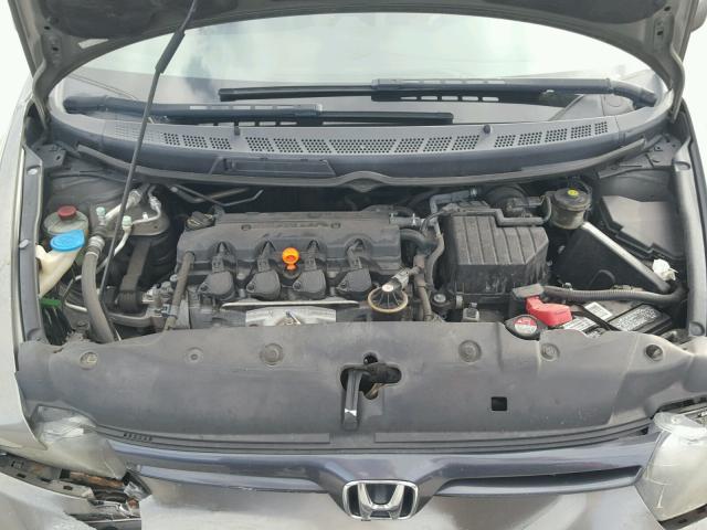 2HGFG12928H573725 - 2008 HONDA CIVIC EXL GRAY photo 7