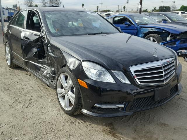 WDDHF5KB9DA669354 - 2013 MERCEDES-BENZ E 350 BLACK photo 1