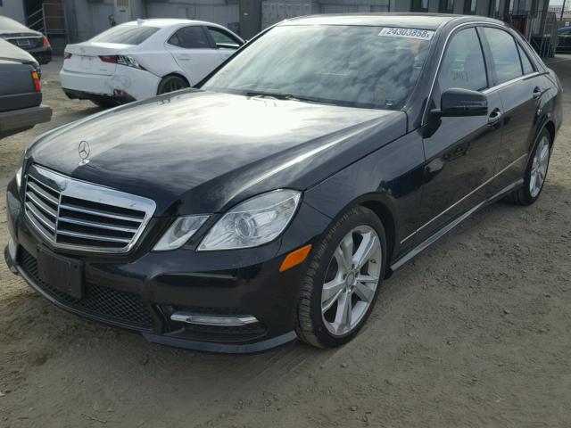 WDDHF5KB9DA669354 - 2013 MERCEDES-BENZ E 350 BLACK photo 2