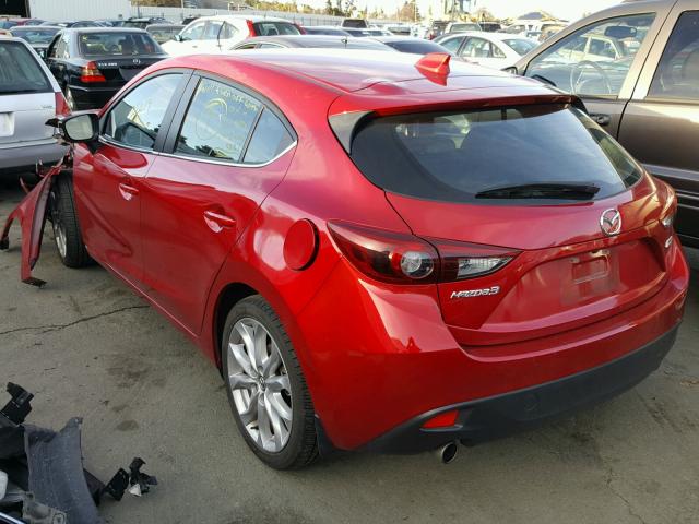 JM1BM1L32E1165977 - 2014 MAZDA 3 TOURING RED photo 3