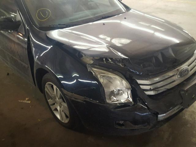 3FAHP02108R175175 - 2008 FORD FUSION SEL BLUE photo 9