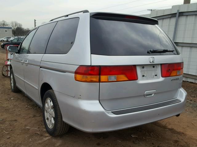 2HKRL18622H587563 - 2002 HONDA ODYSSEY EX SILVER photo 3