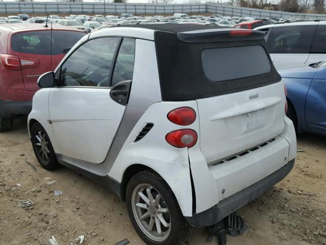 WMEEK31X19K230131 - 2009 SMART FORTWO PAS WHITE photo 9