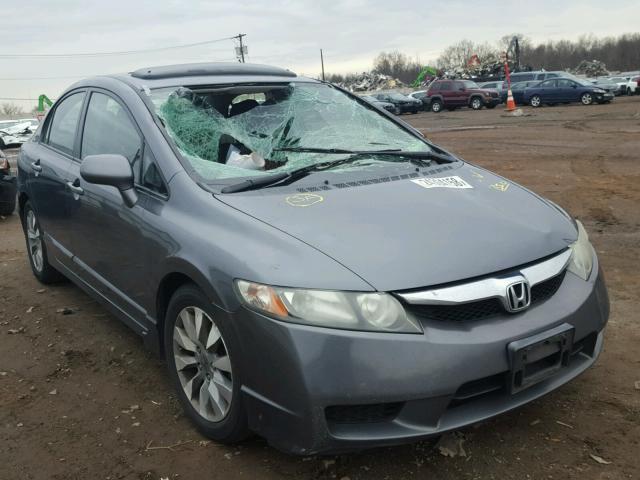 2HGFA16829H521189 - 2009 HONDA CIVIC EX ნაცრისფერი ფოტო 1