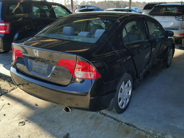 1HGFA16527L113121 - 2007 HONDA CIVIC LX BLACK photo 4