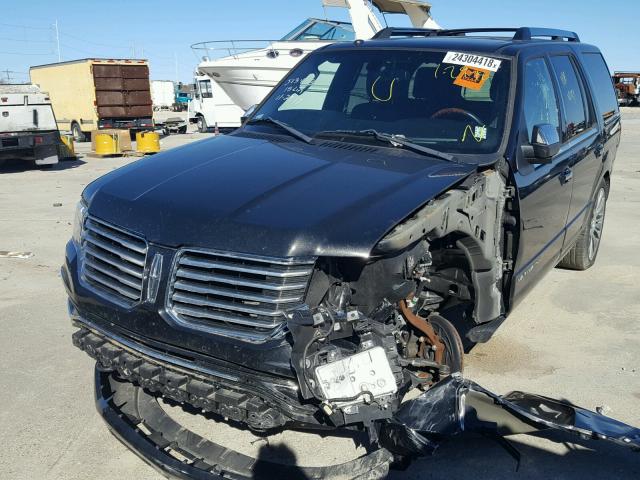 5LMJJ2HT8FEJ13453 - 2015 LINCOLN NAVIGATOR BLACK photo 2